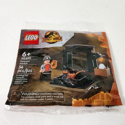Lego 30390 Jurassic World Dominion Dinosaur Market Polybag Egg Amber Fossil Dino