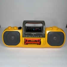 Sony CFS 904 Sports Mega Bass Radio Cassette Boombox NO Power Cord UNTESTED