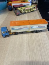 Camion SAVIEM double containers SuperTrans MAJORETTE - Made in France - 1:60