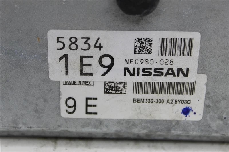 Computadora ECU ECM NISSAN MICRA VERSA 2014 14 2015 15 2016 16 BEM332300A2 980276 Foto 3 de 4