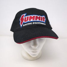 Summit Racing Equipment Black Cotton Adjustable Baseball Cap Hat