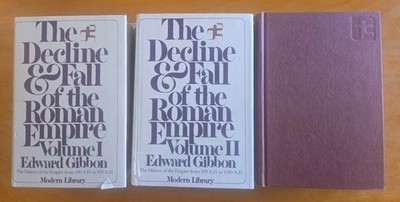 The Decline and Fall of the Roman Empire Edward Gibbon Modern Library 3 Volumes