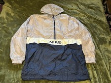 Vintage Nike 1/2 Zip Pullover Jacket Windbreaker Coat 90s Youth Boys Large 12-14