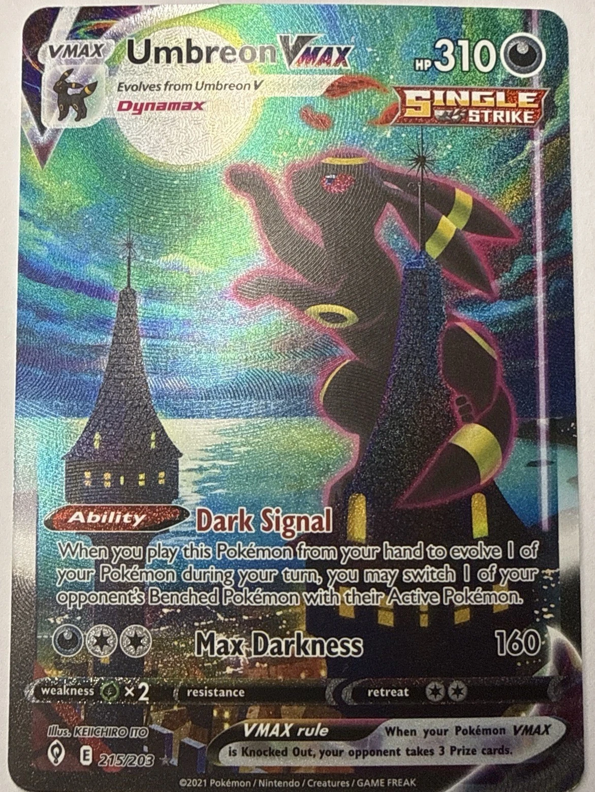 Umbreon VMAX - Evolving Skies #215 Price & Value ($2214.79