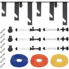 3 Roller Wall Mounting Manual Background Support System, Including 2 Tri-fo...