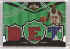 2006-07 Topps Triple Threads Relics Emerald /18 Isiah Thomas #TTR-47 HOF 2k3