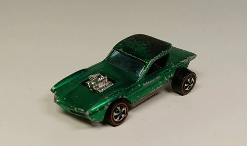 Vintage Hot Wheels Redline (1967) PYTHON Green Mattel "FAST SHIPPING"