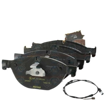 FOR BMW 5 SERIES 520d M SPORT F10 F11 FRONT TEXTAR BRAKE PADS & WEAR SENSOR FR