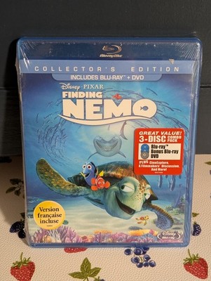 Finding Nemo Blu-ray & DVD 2003 NEW 3-Disc Collector's Edt Pixar Disney