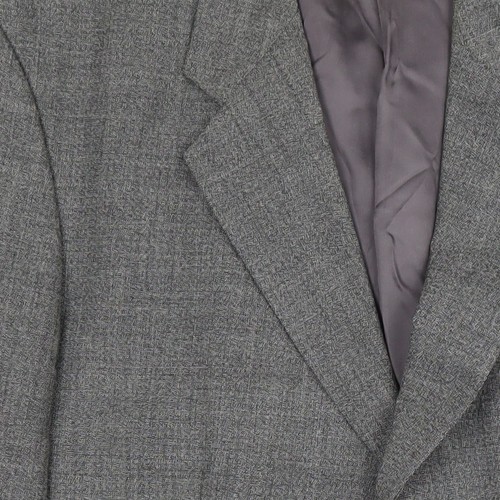 Marks and Spencer Men's Grey Check Blazer, Size 40S - Picture 10 of 12