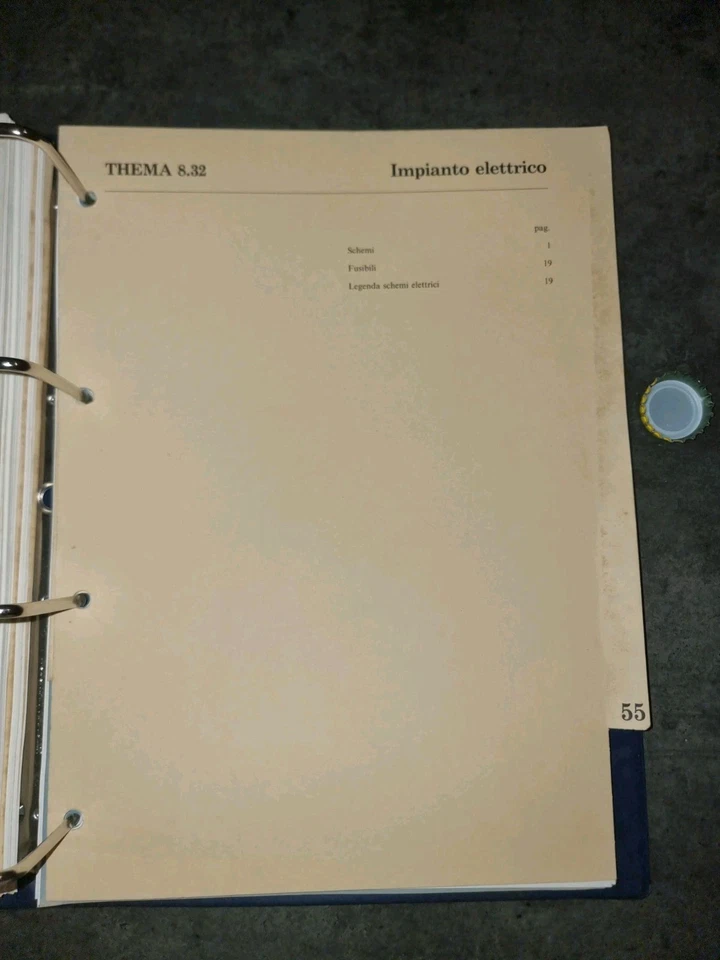 MANUALE ASSISTENZA TECNICA LANCIA THEMA MOTORE FERRARI 8.32 - Immagine 3 di 4