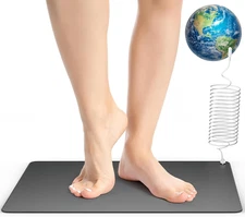 Grounding Mat for Sleep Feet Wellness Indoor Earthing Pad Pain Relief with 15ft