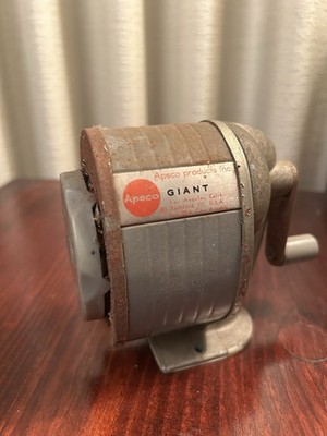 vintage apsco giant pencil sharpener