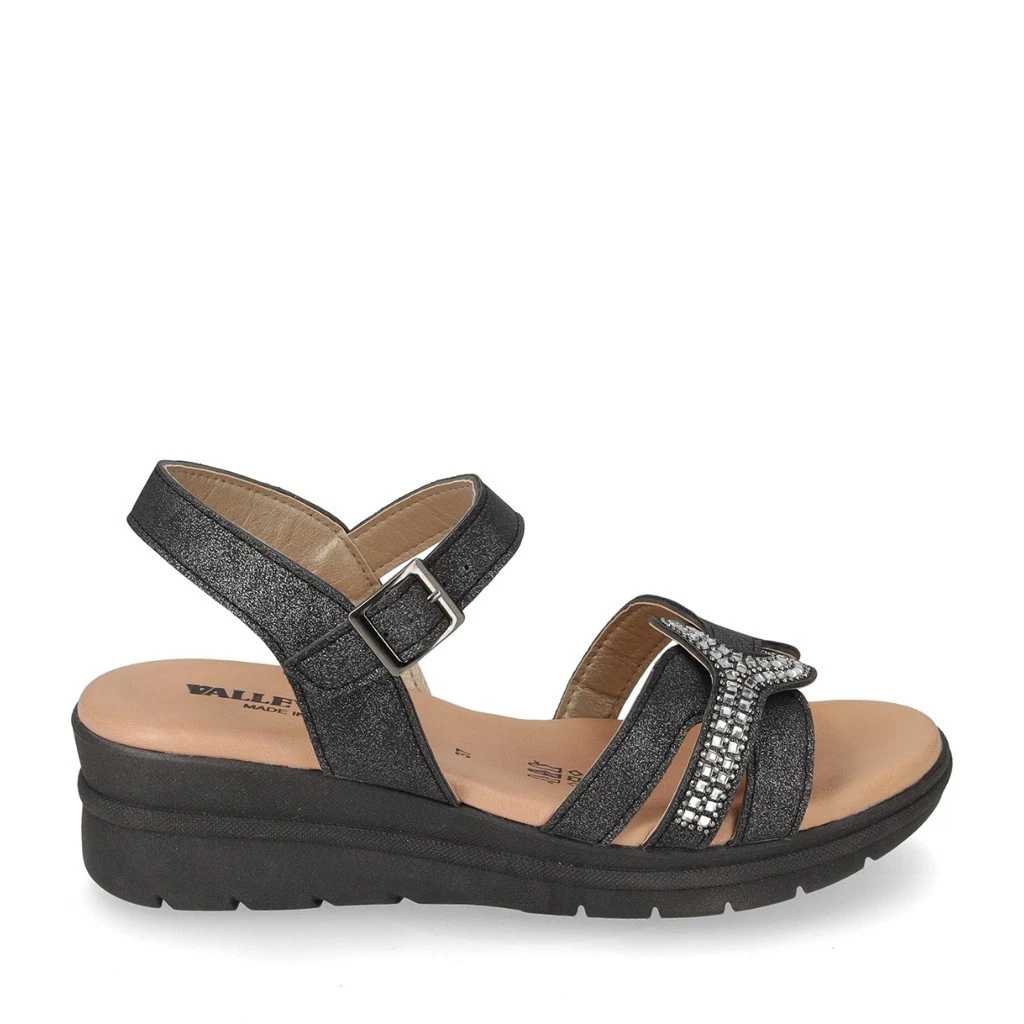 VALLEVERDE VG2198 sandalo zeppa scarpe donna memory