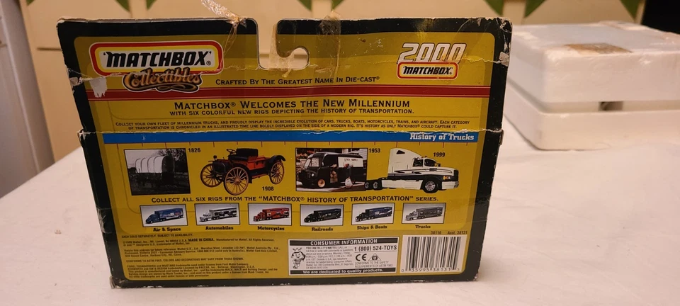 2000 Matchbox The History of Transportation History of Trucks Tractor Trailer - Image 3 of 4