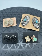 Lot Of Texas Southern Style Earrings 4 Pairs