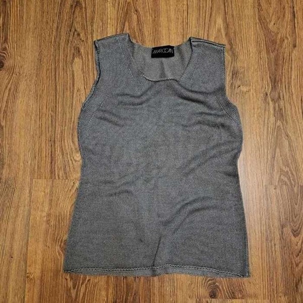 Women Marc Cain Vest Grey Cotton 38