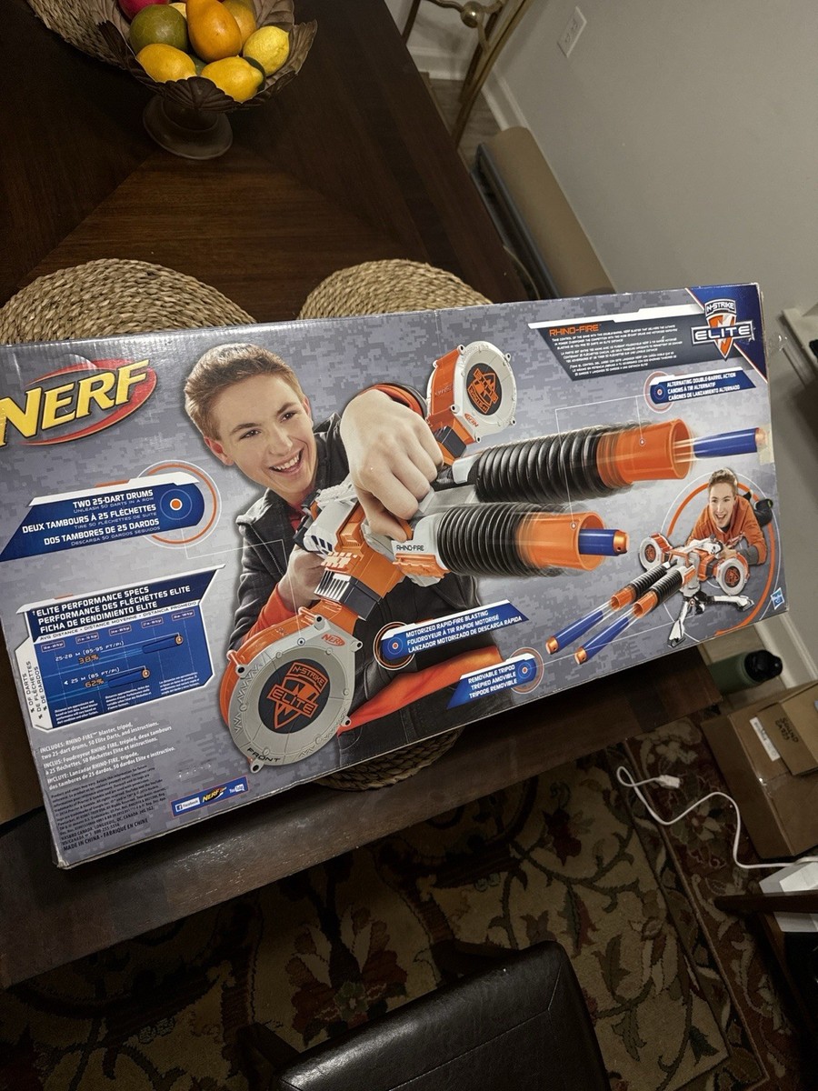 Nerf N-Strike Elite Rhino-Fire Motorized Blaster Complete w Box