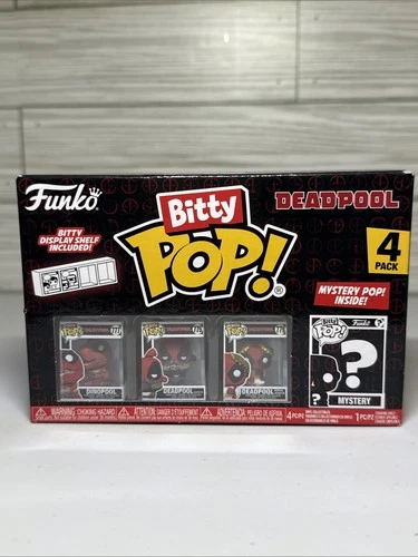 FUNKO Bitty POP!: Deadpool 4pack - Dinopool, Mystery Deadpool, Vinyl Figures!
