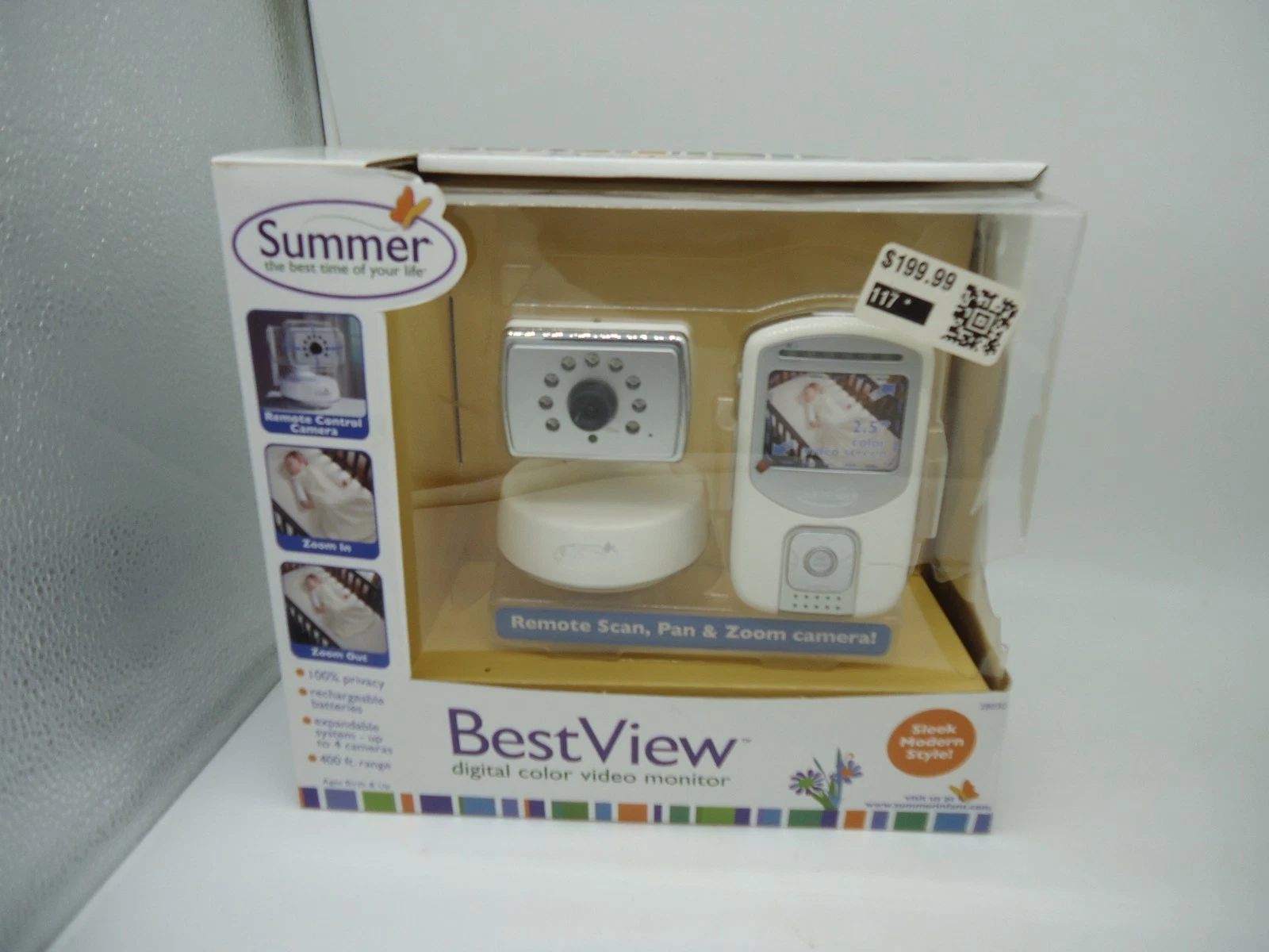 Summer BestView Digital Color Video Monitor Sleek Modern Design New (OFC)