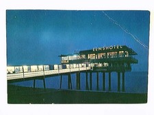 Delfzijl, Eemshotel, Nachtaufnahme, Niederlande, AK, ungelaufen