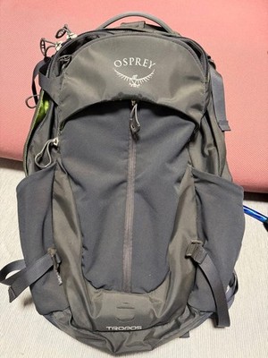 Osprey Tropos 34L Backpack Dark Gray Mesh Back Panel 24/7 Series