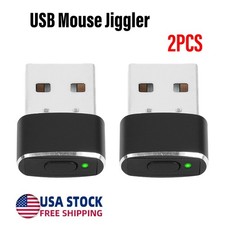2PCS USB Mouse Jiggler Wiggler Mover Shaker Undetectable for Computer Laptop