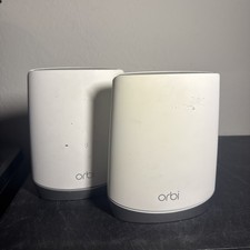 NETGEAR Orbi RBR750 Tri-band Mesh WiFi Router and RBS750 Satellite No Cords Read