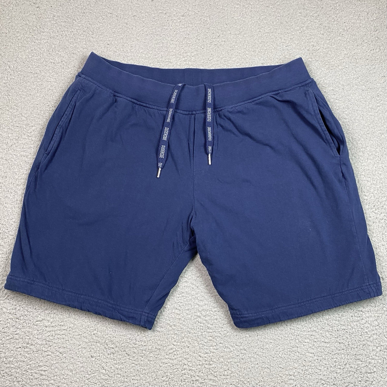 Dude Robe Shorts Men's Size L/XL Blue French Terry Soft Comfort Lounge Sleep