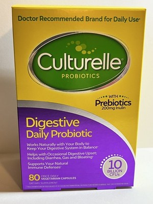 Culturelle Probiotic Digestive Daily Probiotic 80 Capsules free shipping