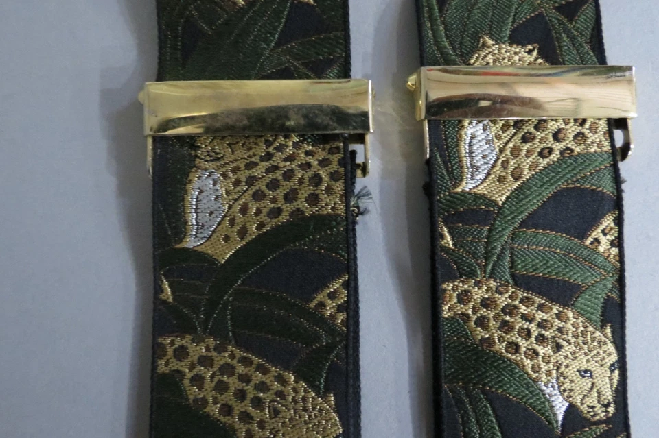 Trafalgar Mase en Inglaterra Leopardo Seda Oro Hard Wear Vestido Tirantes Foto 2 de 4