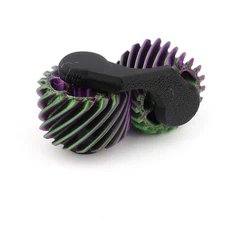 3D Printed Dual Gear Fidget | Stress Relief Desk Toy | Custom Gear & Base Colors