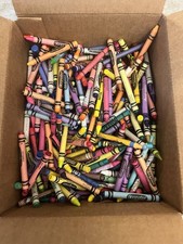 Bulk Lot of 6 lbs Used Crayola Crayons Assorted Colors  Sizes Kids Arts Crafts