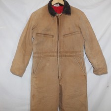 Vtg Key Imperial Men  s S Small Short Coveralls Quilted Lined Mechanic USA