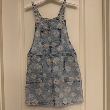 Girls Denim Overall Skirt Jumper Size 8 Cat Jack
