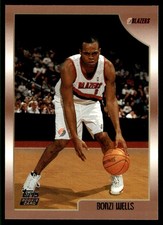 1998-99 Topps Bonzi Wells Rookie Portland Trail Blazers #205