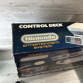 Nintendo NES Console Control Deck Mario Trilogy 1 2 3 Games Bundle Original Box