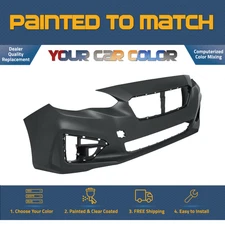 For 2017-2019 SUBARU IMPREZA; Front Bumper Cover; Painted to Match