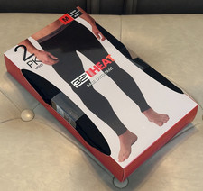32 Degrees Heat Men's Base Layer Pant - 2 pack - Black - Medium