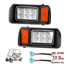 Club Car DS LED Headlight Kit with Adapter Factory Style DS LED Headlight Kit