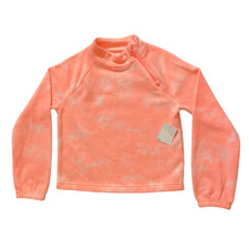 SO Pullover Little Girls S Coral Cozy Fleece Quarter Zip Long Sleeve Sweater Top