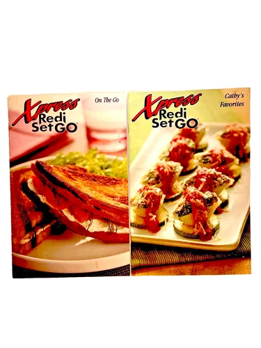 Xpress Redi Set Go Cookbook Lot of 2 Recipe Books