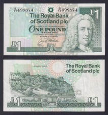 Scotland Banknote 1 Pound 1992 P.-351c SPL/XF