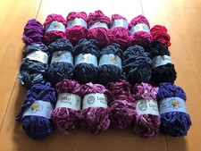 Bändchengarn - Effektgarn - Gründl 16 Knäuel mit Banderole + Reste