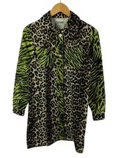 GANNI Dress Denim Multi color Animal