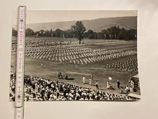 Original groß Foto BDM Stuttgart Sportfest 2 Weltkrieg Frauen