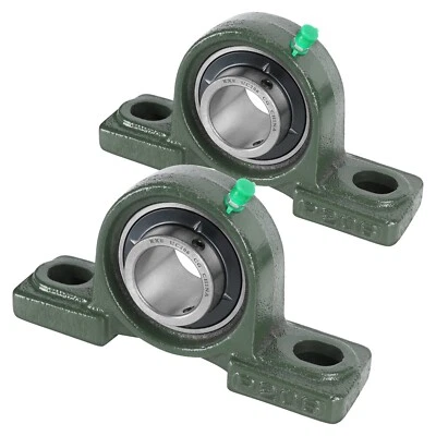 2x UCP206 30mm Bore Self-Alignment Pillow Block Bearing Holder Mount Housing ATV