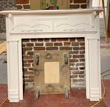 Antique Folk Victorian Mantel Completely Restored