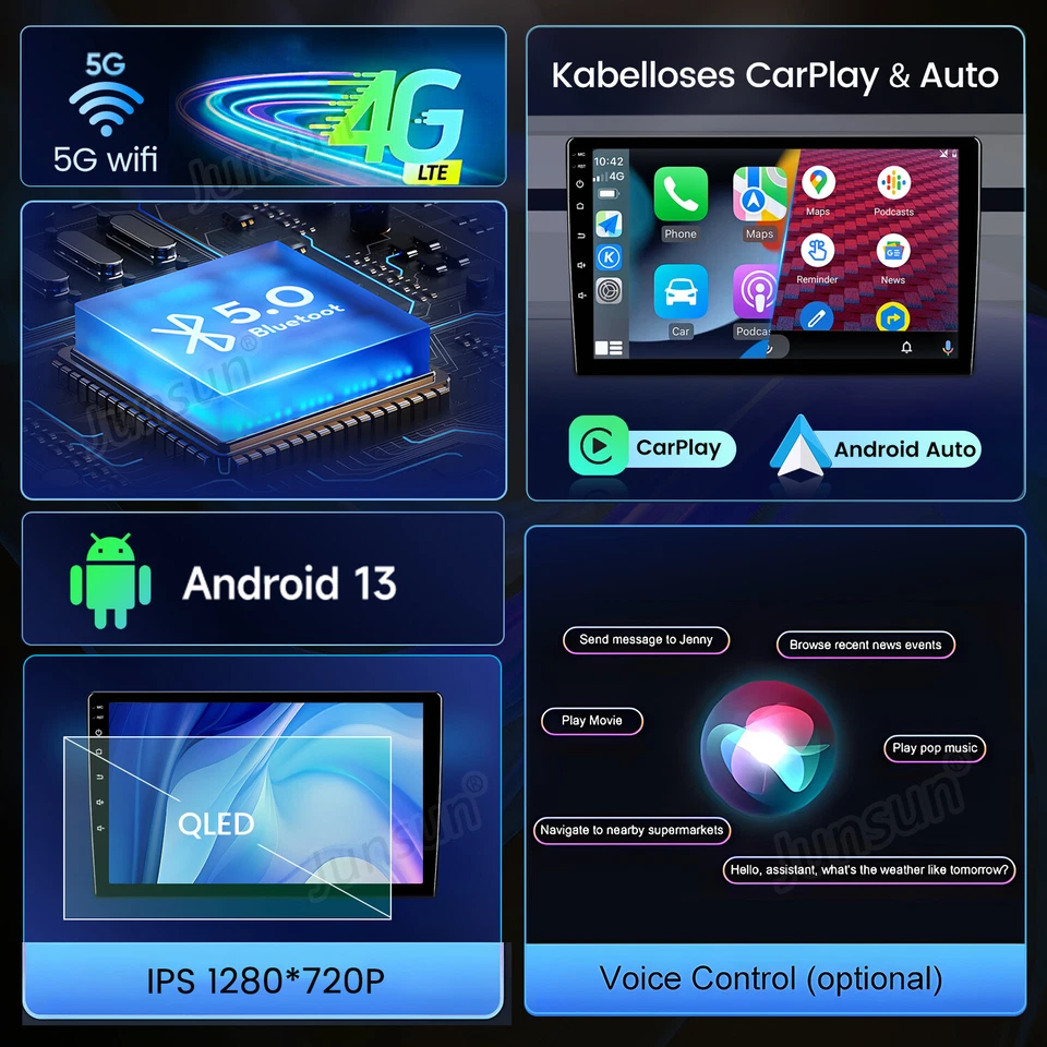 6G+128GB 8Kern Android14 Für Mercedes-Benz SLK Class R171 CarPlay Autoradio Navi - Bild 3 von 4