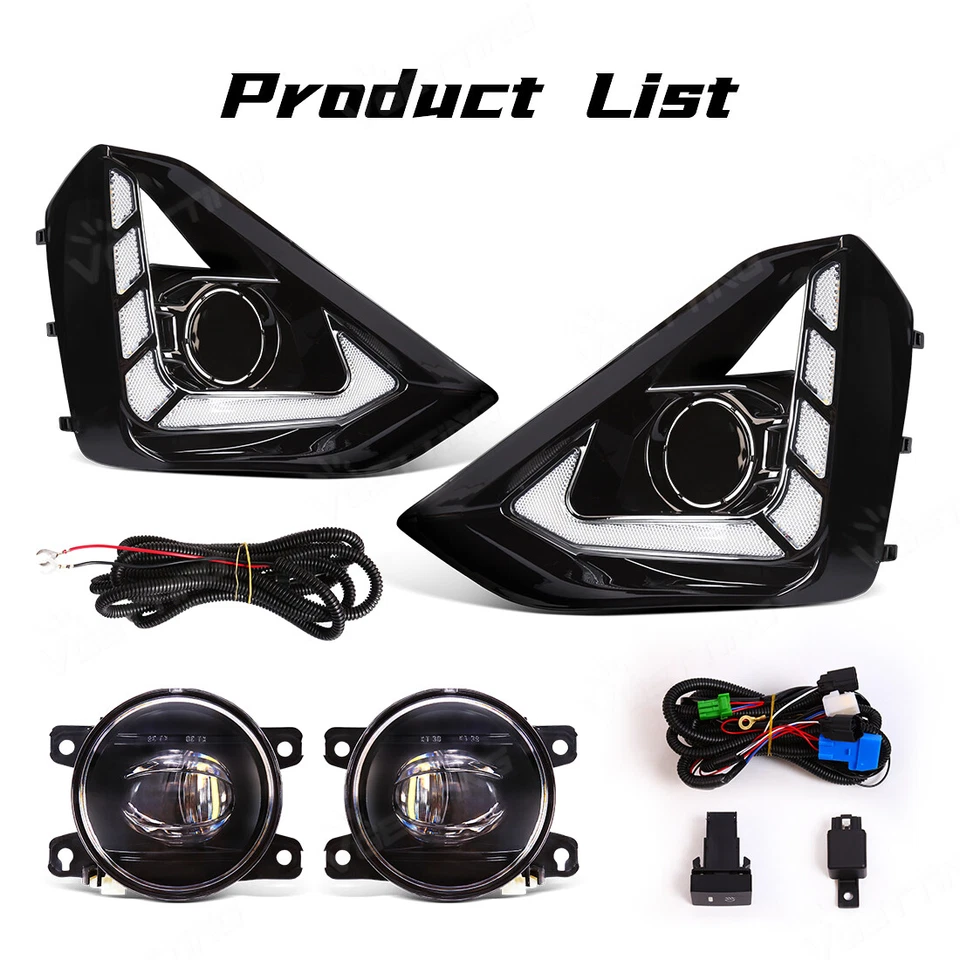 Kits de luces antiniebla y DRL para camioneta ISUZU DMAX 2024 2025 luces de conducción LED con giro Foto 2 de 4